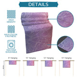 Orange Gradual Lace Right Angle Side Rectangle Tablecloth - LeobonZone