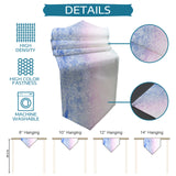 Blue Gradual Lace Sharp Angle Rectangle Tablecloth - LeobonZone
