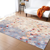 Beautiful Flowers Right Angle Felt Rugs - LeobonZone