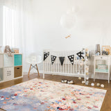 Beautiful Flowers Right Angle Felt Rugs - LeobonZone