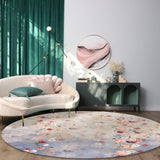 Beautiful Flowers Circular Felt Rugs - LeobonZone