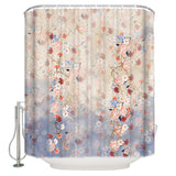 Beautiful Flowers Waterproof Durable Shower Curtain - LeobonZone