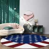 Flag of the United States Circular Felt Rugs - LeobonZone