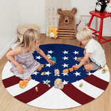 Flag of the United States Circular Felt Rugs - LeobonZone