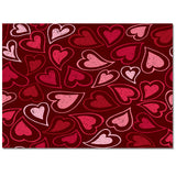Lovely Love Heart Right Angle Felt Rugs - LeobonZone