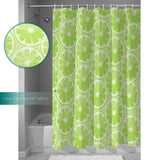 Green lemon in summer DURABLE SHOWER CURTAIN - LeobonZone