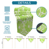 Green lemon in summer Sharp Angle Table Runner Place Mats - LeobonZone