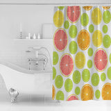 Summer style of grape fruit DURABLE SHOWER CURTAIN - LeobonZone