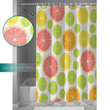 Summer style of grape fruit DURABLE SHOWER CURTAIN - LeobonZone