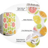 Summer style of grape fruit DURABLE SHOWER CURTAIN - LeobonZone