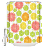 Summer style of grape fruit DURABLE SHOWER CURTAIN - LeobonZone