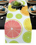 Summer style of grape fruit Table Runner Place Mats