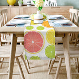 Summer style of grape fruit Table Runner Place Mats - LeobonZone