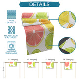 Summer style of grape fruit Table Runner Place Mats - LeobonZone