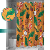 Orange Tropical fruits in summer DURABLE SHOWER CURTAIN - LeobonZone