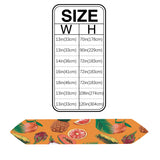 Orange Tropical fruits in summer Sharp Angle Table Runner Place Mats - LeobonZone