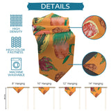 Orange Tropical fruits in summer Sharp Angle Table Runner Place Mats - LeobonZone