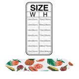 White multi Summer fruits Sharp Angle Table Runner Place Mats - LeobonZone