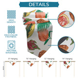 White multi Summer fruits Sharp Angle Table Runner Place Mats - LeobonZone