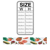 White multi Summer fruits Table Runner Place Mats - LeobonZone