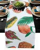 White multi Summer fruits Table Runner Place Mats