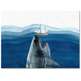 Ocean shark Right Angle Felt Rugs - LeobonZone