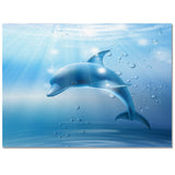 Blue dolphin Right Angle Felt Rugs - LeobonZone