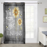 Marble Texture Sunflower Combination window curtains - LeobonZone