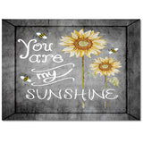 Marble Texture Sunflower Combination Right Angle Felt Rugs - LeobonZone