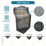 Marble Texture Sunflower Combination Table Runner Place Mats Sharp Angle - LeobonZone