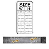 Marble Texture Sunflower Combination Table Runner Place Mats - LeobonZone