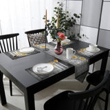Marble Texture Sunflower Combination Table Flag And Table Mat Suit Sharp angle - LeobonZone