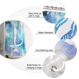 White Summer sea Mermaid DURABLE SHOWER CURTAIN - LeobonZone