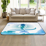 Summer sea Mermaid Sponge Rillet Rubber Rugs - LeobonZone