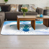 Summer sea Mermaid Sponge Rillet Rubber Rugs - LeobonZone