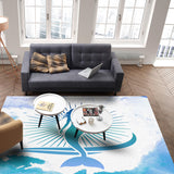 Summer sea Mermaid Right Angle Felt Rugs - LeobonZone