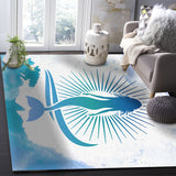 Summer sea Mermaid Right Angle Felt Rugs - LeobonZone