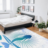 Summer sea Mermaid Right Angle Felt Rugs - LeobonZone