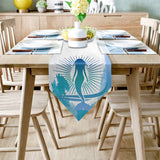 Summer sea Mermaid Sharp Angle Table Runner Place Mats - LeobonZone