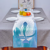 Summer sea Mermaid Table Runner Place Mats - LeobonZone