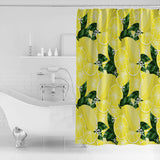 Lemon fruit in summer yellow DURABLE SHOWER CURTAIN - LeobonZone