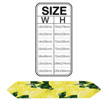 Lemon fruit in summer yellow Sharp Angle Table Runner Place Mats - LeobonZone