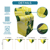 Lemon fruit in summer yellow Sharp Angle Table Runner Place Mats - LeobonZone