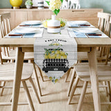 Country style summer lemon Sharp Angle Table Runner Place Mats - LeobonZone