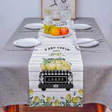 Country style summer lemon Table Runner Place Mats - LeobonZone