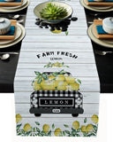 Country style summer lemon Table Runner Place Mats