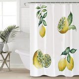 Summer fruit lemon multi DURABLE SHOWER CURTAIN - LeobonZone