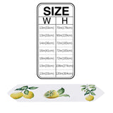 Summer fruit lemon multi Sharp Angle Table Runner Place Mats - LeobonZone