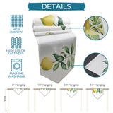 Summer fruit lemon multi Sharp Angle Table Runner Place Mats - LeobonZone