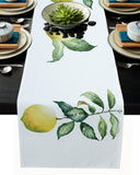 Summer fruit lemon multi Table Runner Place Mats - LeobonZone